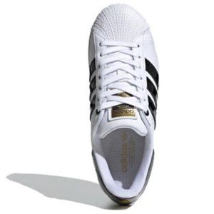 Adidas Superstar Bold 'Cloud White'  Black Patent Leather Stripes